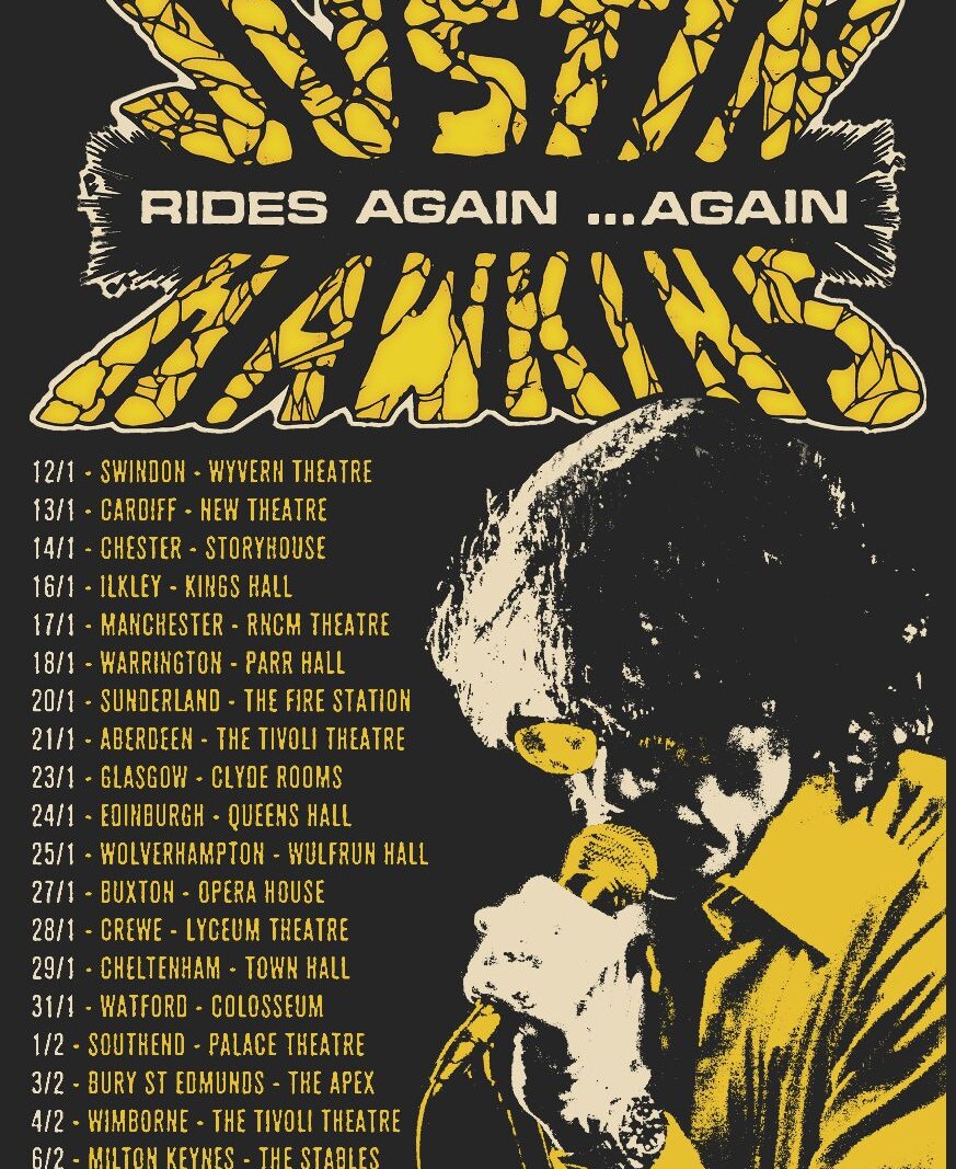 Justin Hawkins Rides Again Jan/Feb 2026 UK tour announced