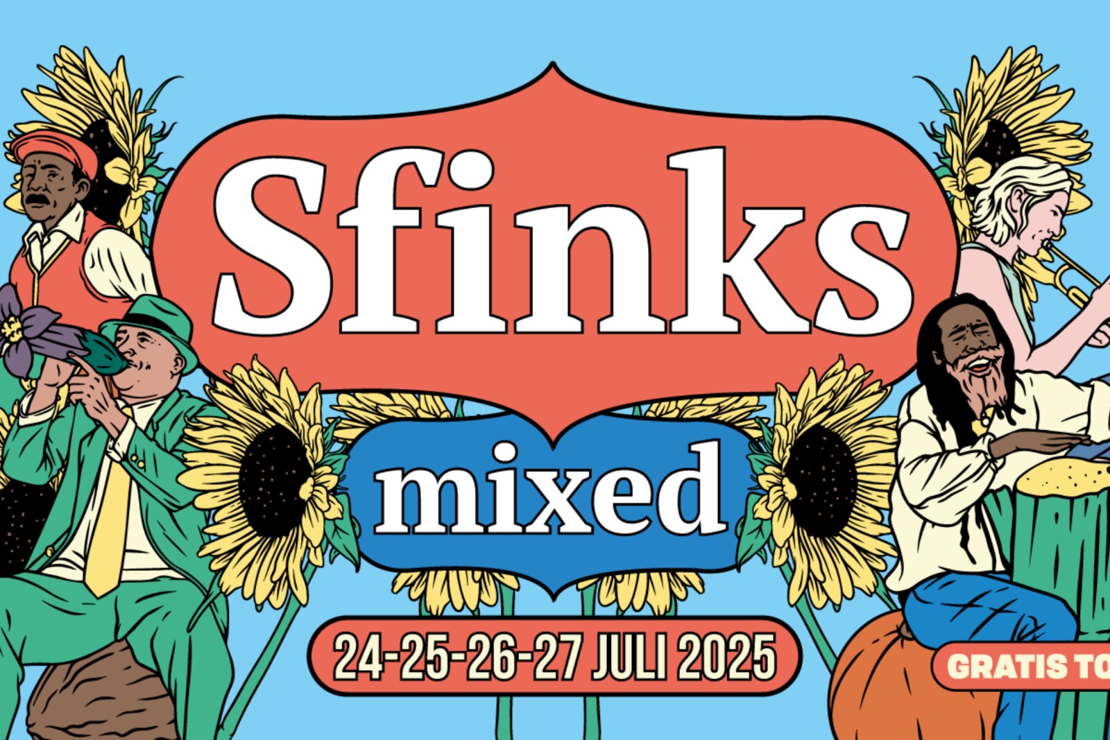 Aftellen naar Sfinks Mixed 2025! Een gratis festival voor het hele gezin.