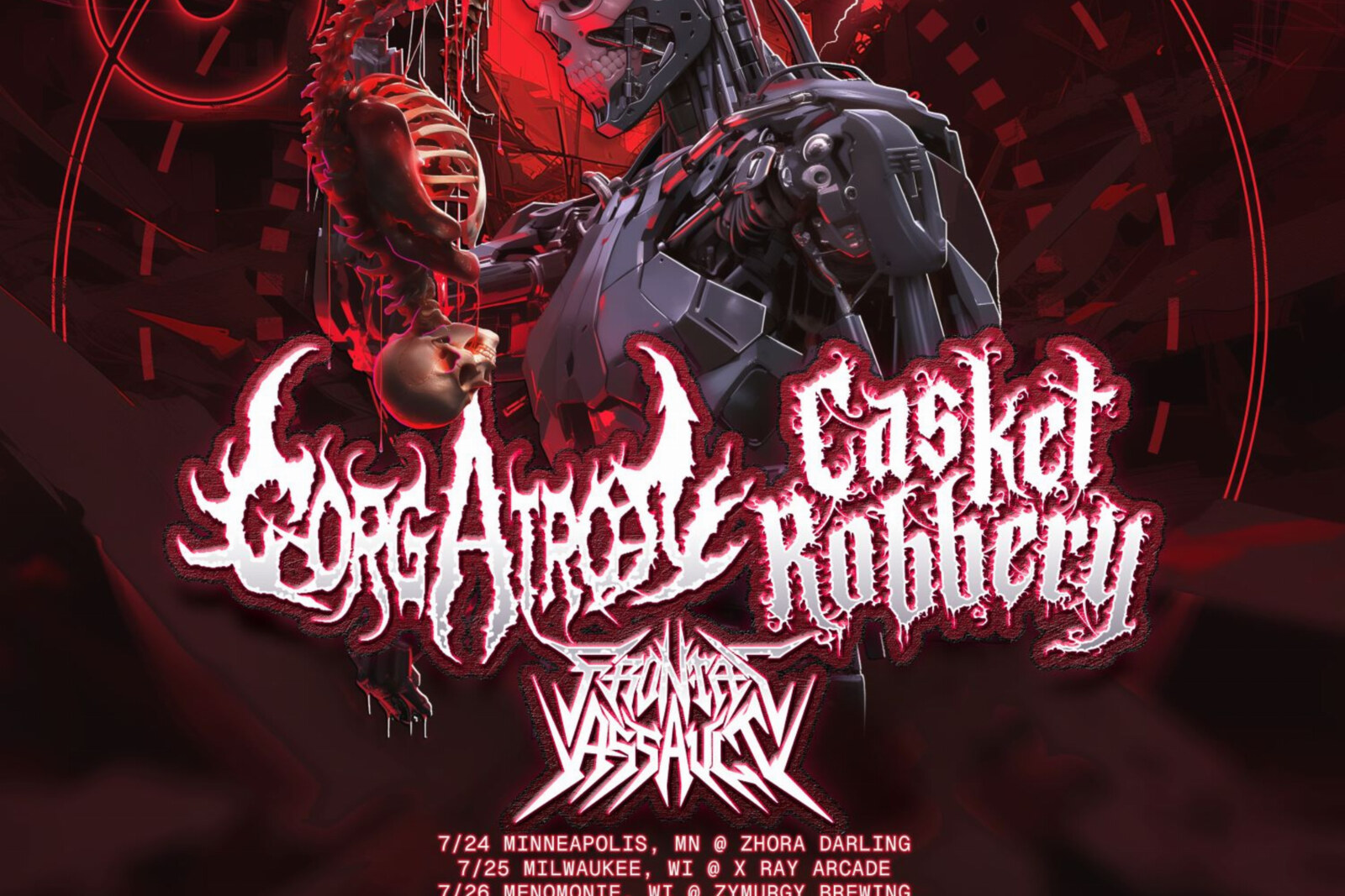 Gorgatron &Casket Robbery Kick Off Northern Destruction Tour with Exclusive Food Collabs