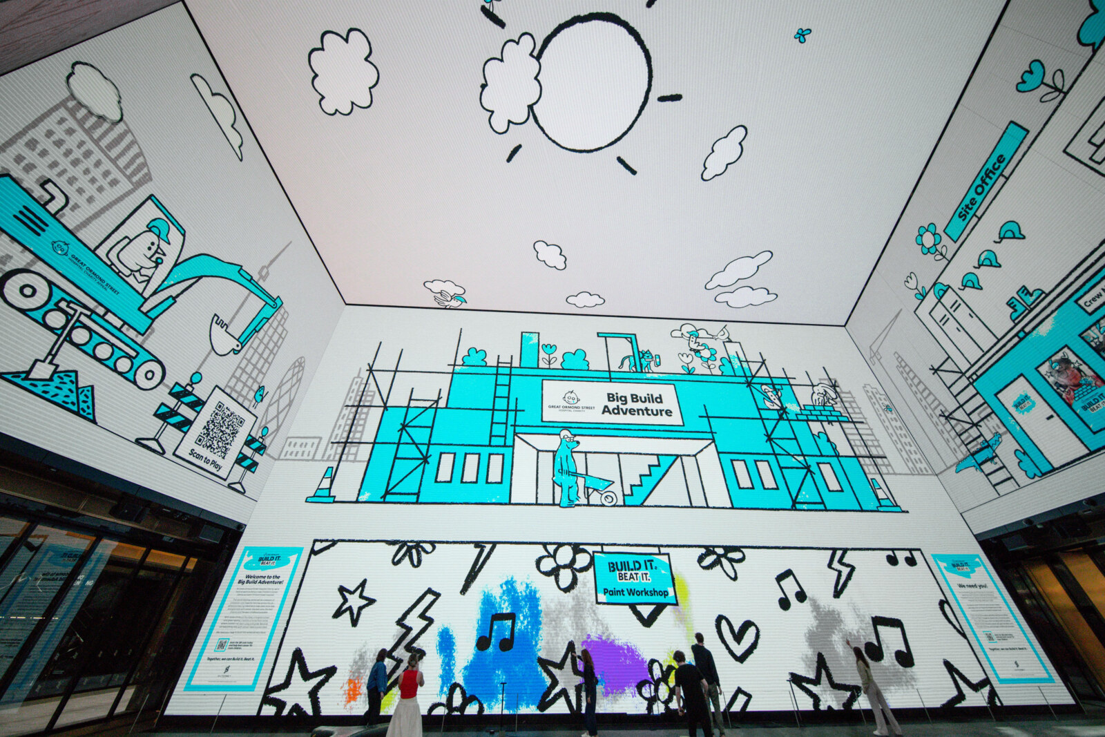 Great Ormond Street Hospital Charity and Outernet London partner on the Big Build Adventure