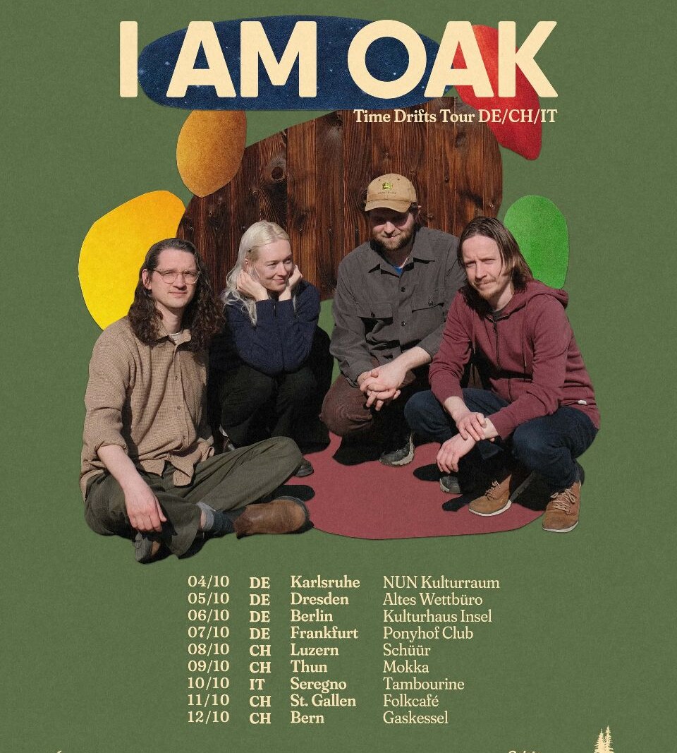 I am Oak op internationale tour ter promotie van nieuw album ‘Time Drifts’