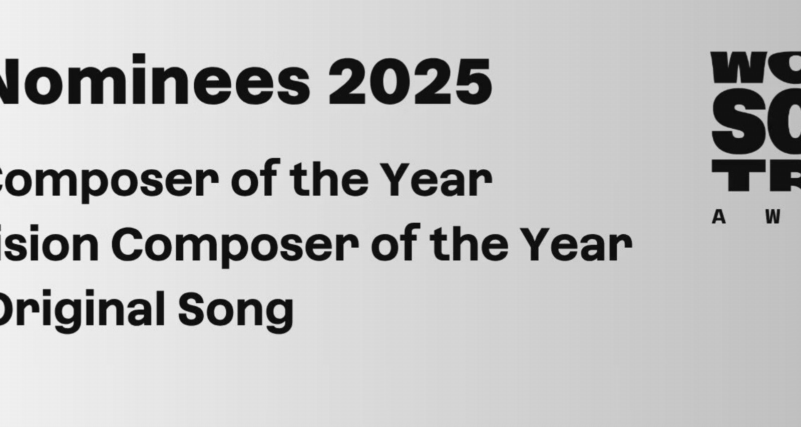 Dit zijn de genomineerden voor de 25ste World Soundtrack Awards