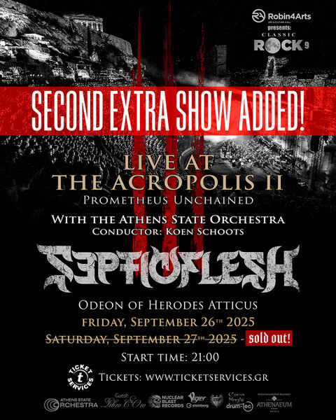 SEPTICFLESH Announce A Second Performance Of Their "Live At The Acropolis II - Prometheus Unchained"