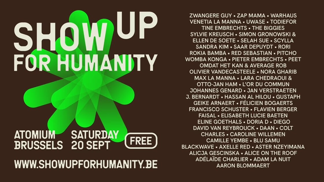 Show Up for Humanity: nieuwe namen voor gratis festival dat maatschappelijke betrokkenheid aanwakkert