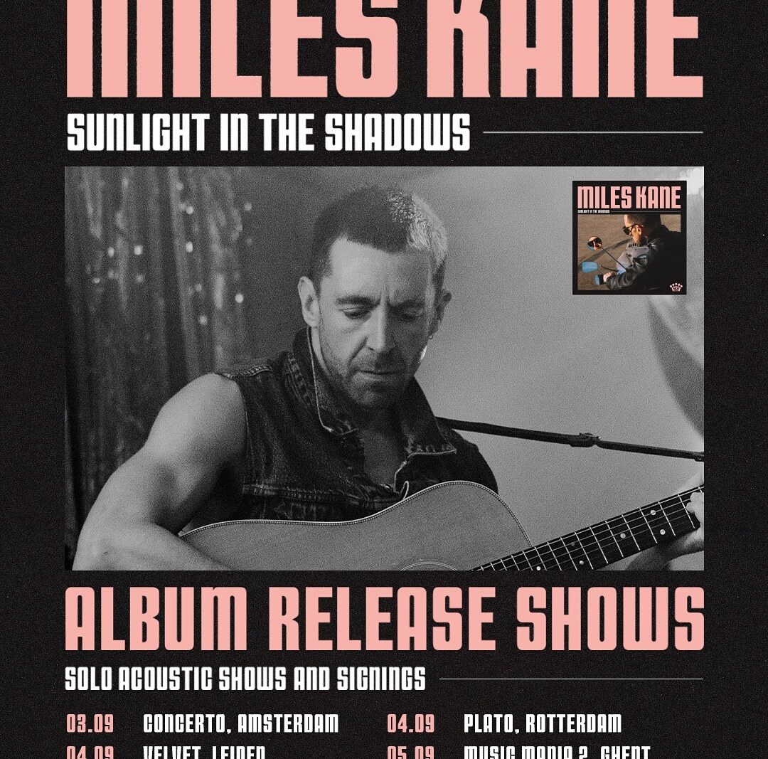 Miles Kane komt op vrijdag 5 september naar Music Mania 2 in Gent voor signeersessie mét liveset!