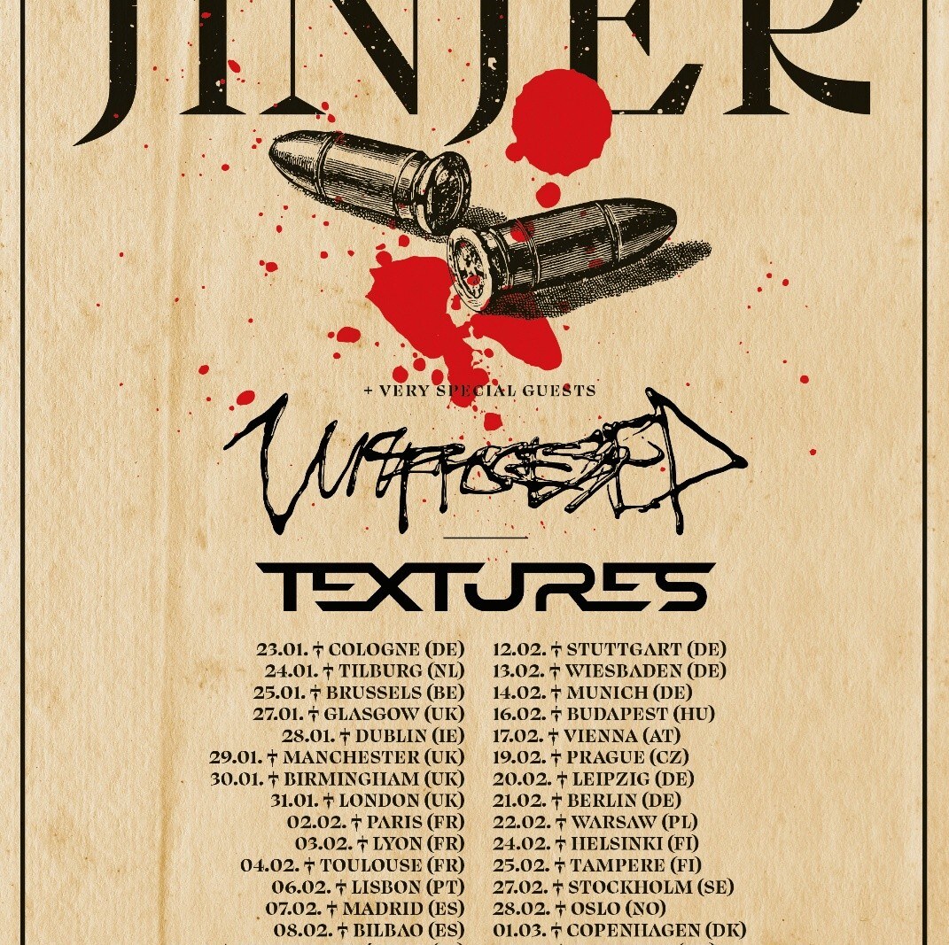 Jinjer  Announce Very Special Guests For 2026 European Duél Tour