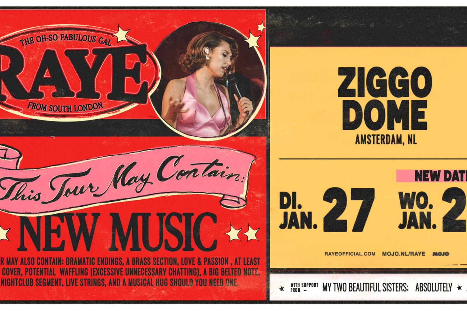 Raye voor extra show naar Ziggo Dome op woensdag 28 januari tijdens haar 'THIS TOUR MAY CONTAIN NEW MUSIC' tour