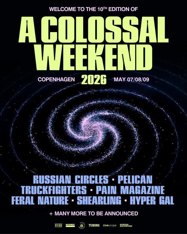 A Colossal Weekend announces first artists with RUSSIAN CIRCLES and PELICAN as headliners for 10th year anniversary edition in 2026