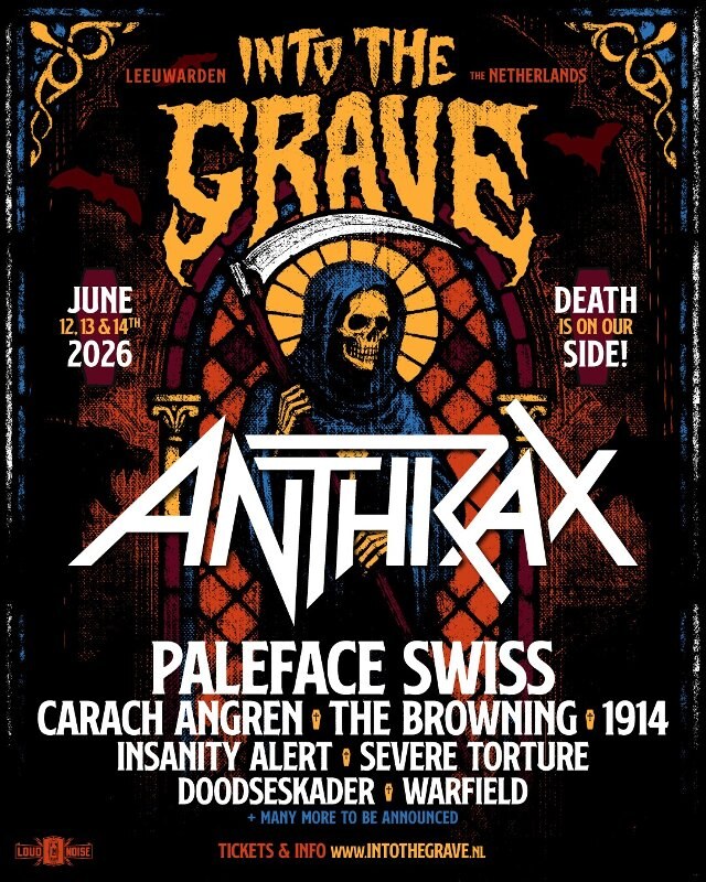 Anthrax, Paleface Swiss en meer naar Into The Grave