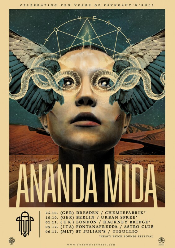 Ananda Mida announce European tour dates and 10th  anniversary concert!