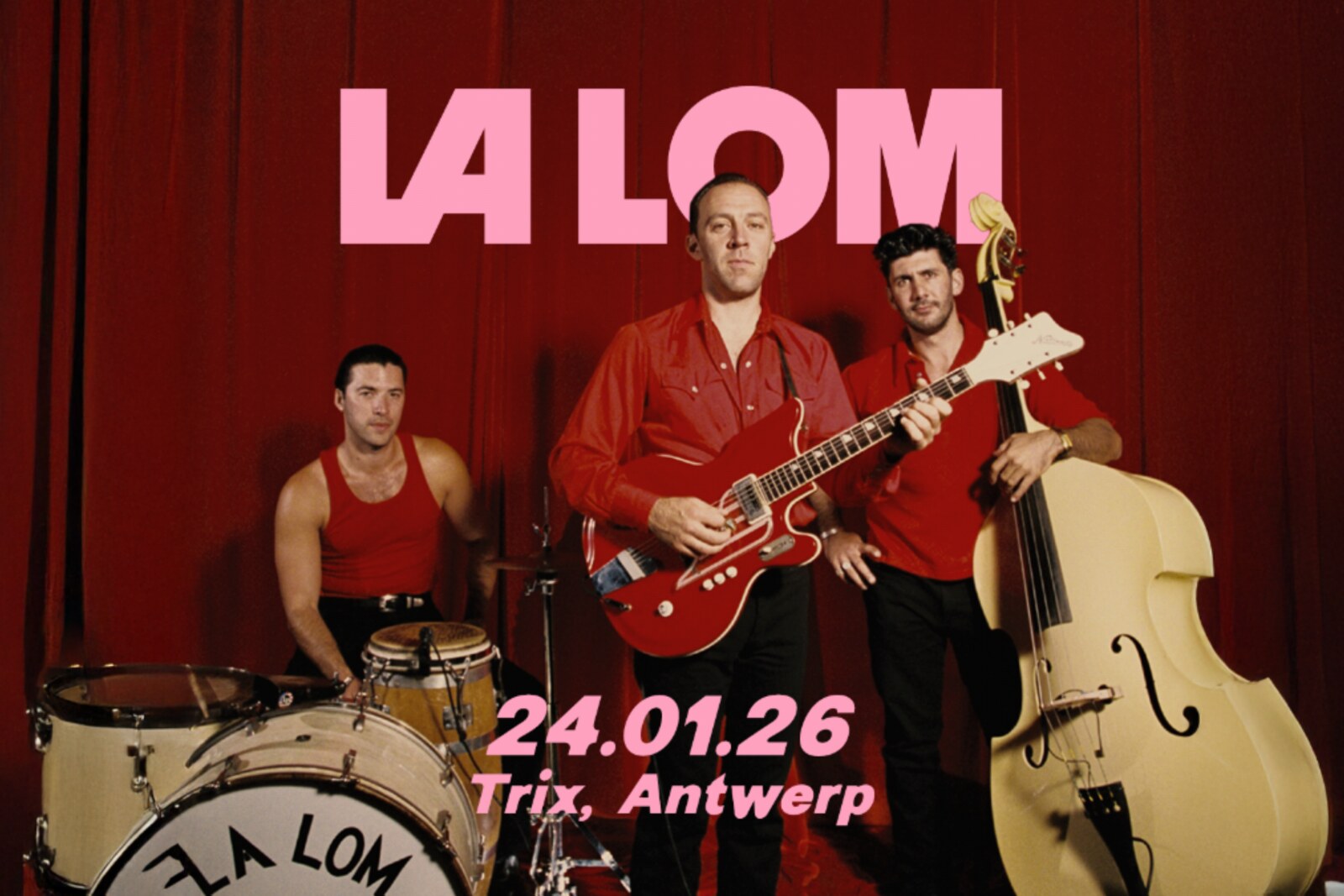 LA LOM speelt op zaterdag 24 januari 2026 in Trix