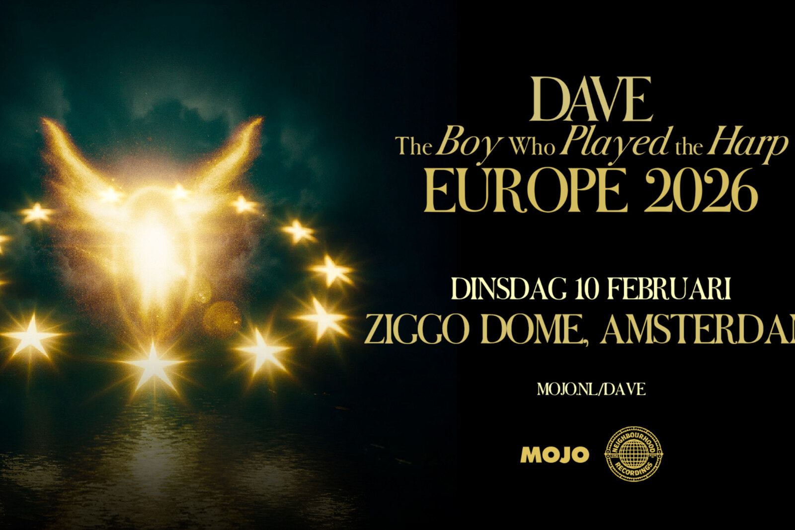 Dave komt naar Ziggo Dome op dinsdag 10 februari tijdens zijn 'The Boy Who Played the Harp Tour'