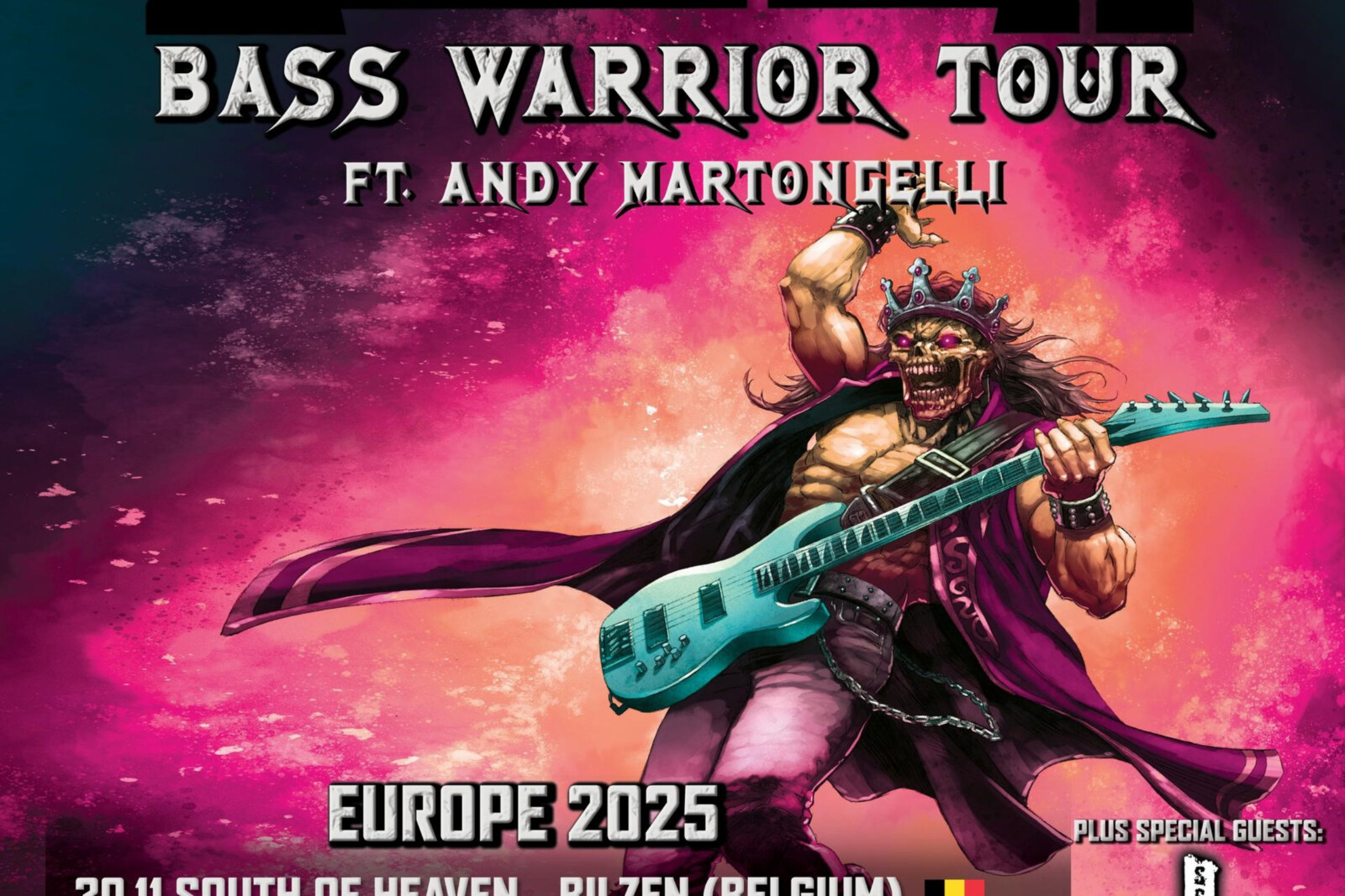 David Ellefson Announces the European Bass Warrior Tour ft. Andy Martongelli