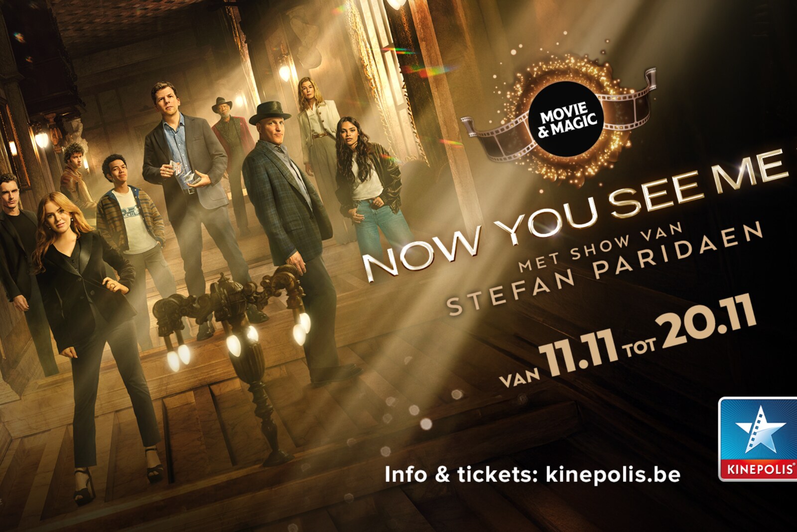 Magie, mysterie en spektakel bij Kinepolis   met “Now You See Me 3”