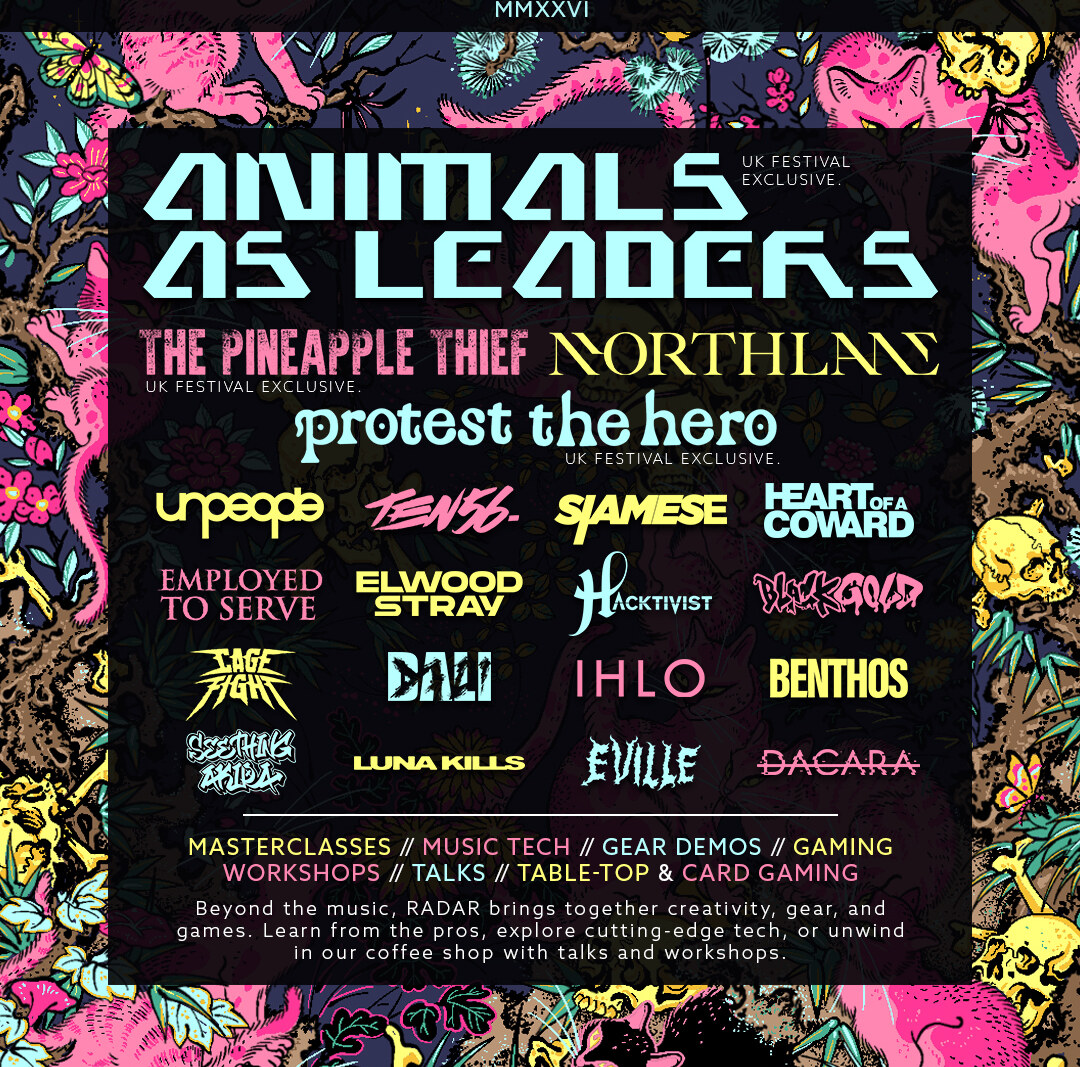 Radar Festival 2026: Animals As Leaders, The Pineapple Thief, Northlane, and more