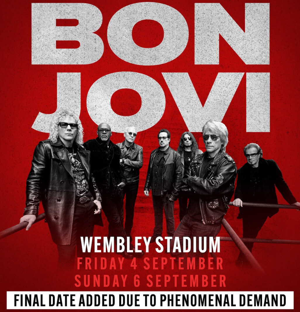 Bon Jovi Add Third and Final Wembley Stadium Date Due to Exceptional Demand