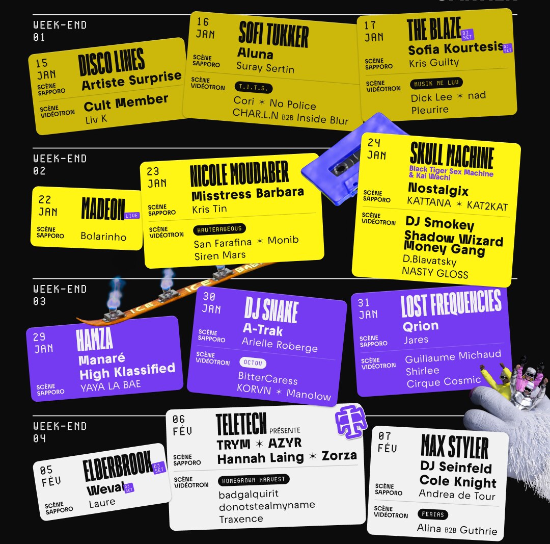 Igloofest Montréal Announces Trym, Nicole Moudaber, Hannah Laing, DJ Seinfeld, Sofia Kourtesis, AZYR, Misstress Barbara + More for 2026 Edition