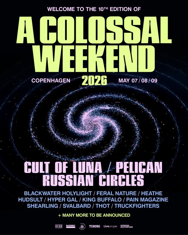 A COLOSSAL WEEKEND announces CULT OF LUNA and six other bands for 10th year anniversary edition in 2026