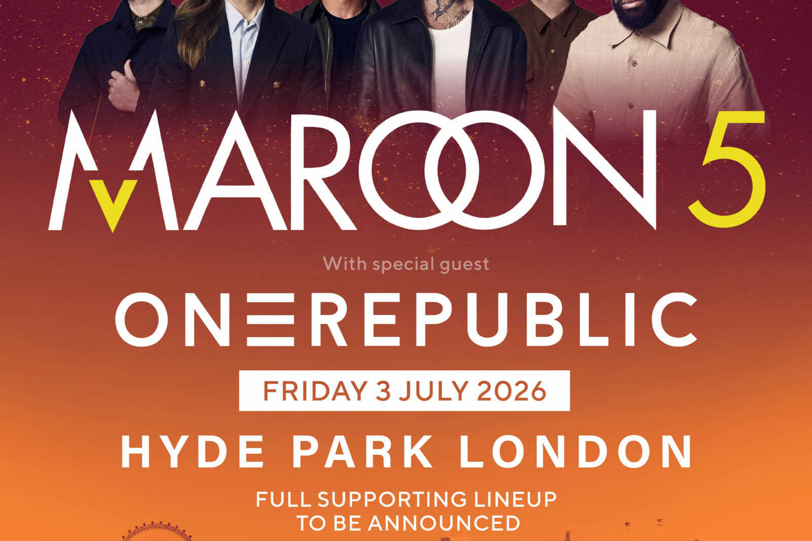 BST Hyde Park announce Maroon 5 as 2026 headline act