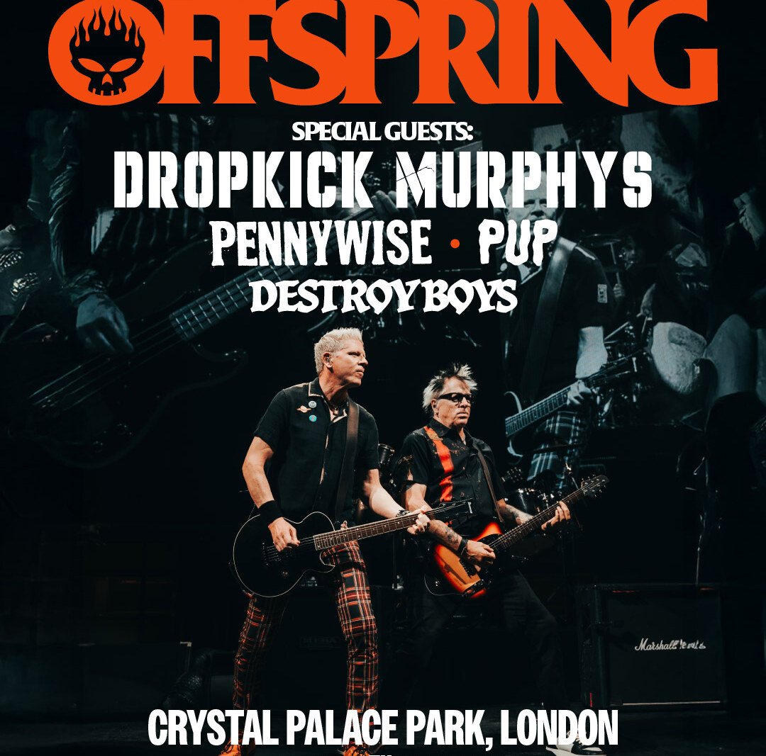 The Offspring announce massive outdoor show at London's Crystal Palace Park with special guests - Sunday 28 June 2026