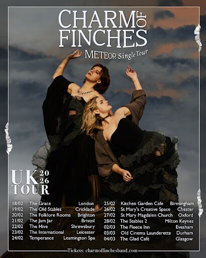 Charm of Finches Release sensual "Meteor" Single || Ahead of Extensive UK Tour in 2026