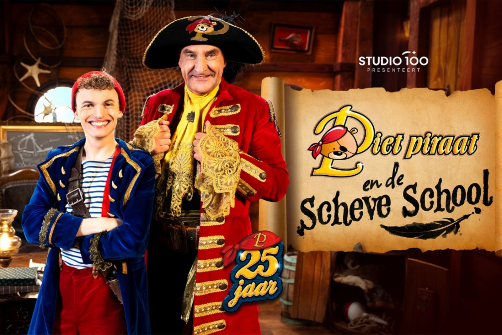Studio 100 lanceert nieuwe onlinereeks: Piet Piraat en de Scheve School