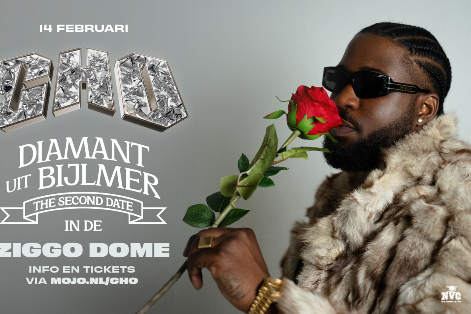 CHO keert op 14 februari 2026 terug naar de Ziggo Dome met zijn Diamant Uit Bijlmer: The Second Date show