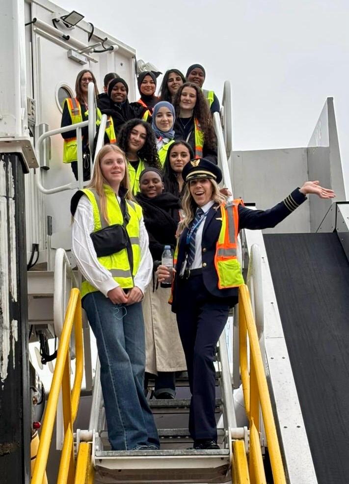 United Airlines Celebrates Girls in Aviation Day at Brussels Airport