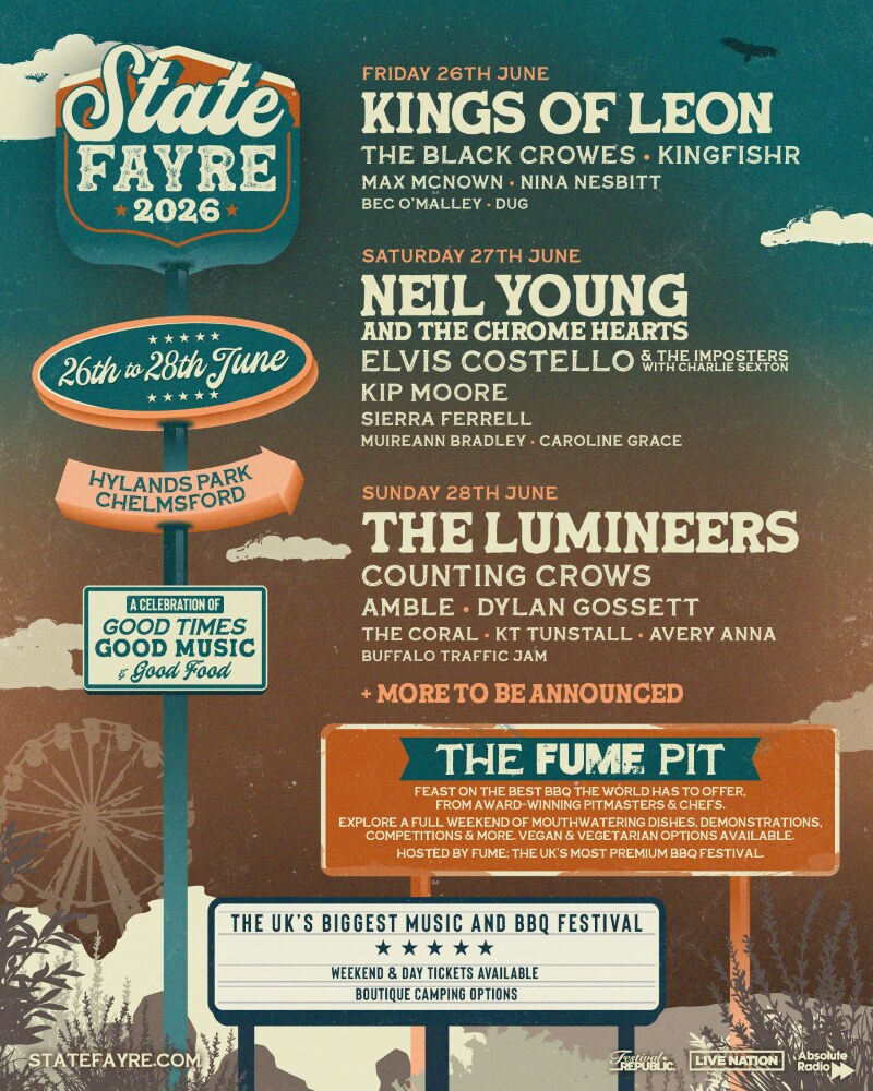 Festival Republic and Live Nation have today announced State Fayre,