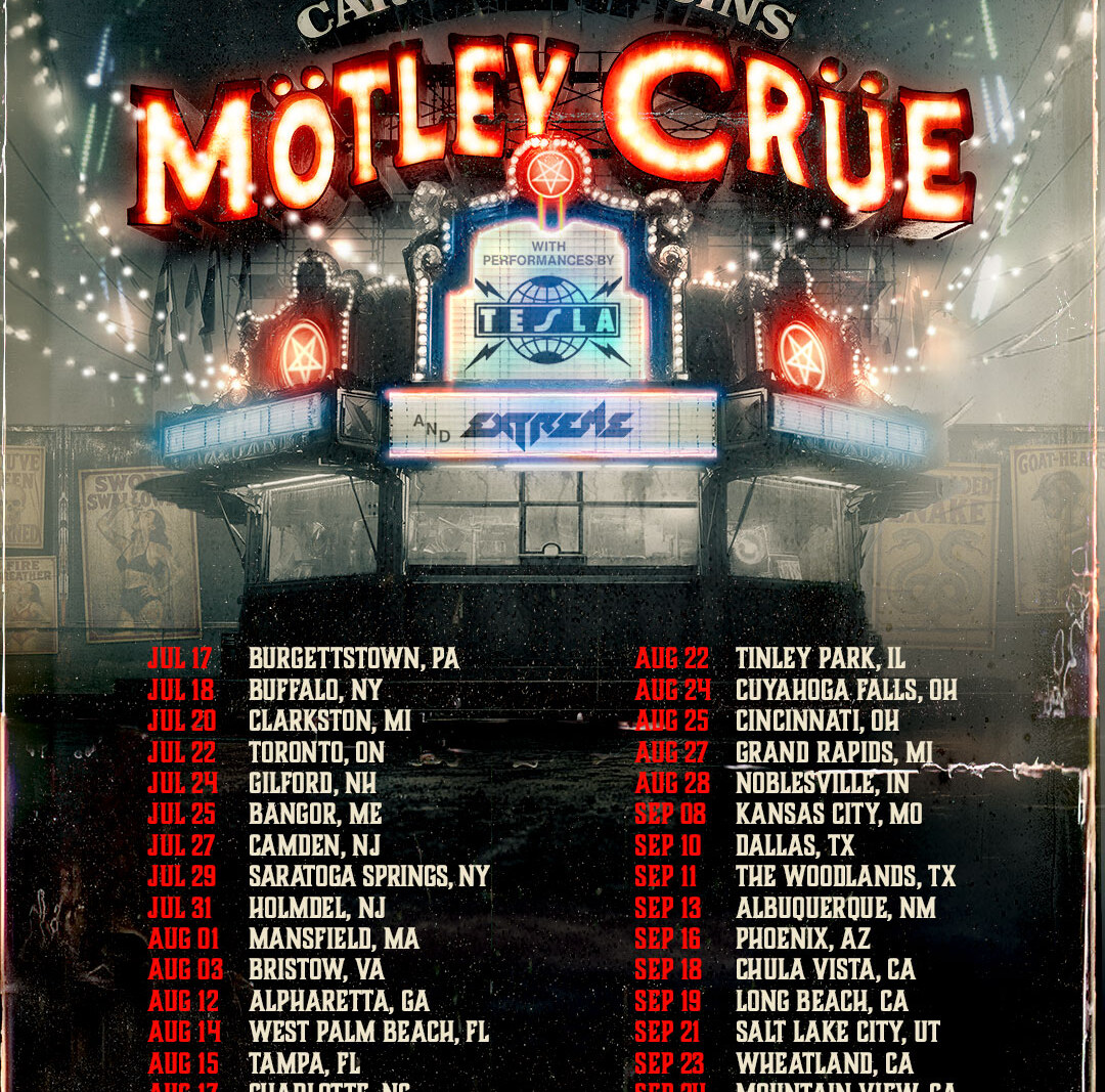 Tesla Announce Tour Dates with Motley Crue and Extreme Summer 2026! ​      