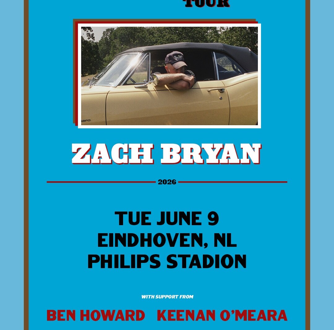 Zach Bryan op 9 juni naar Philips Stadion Eindhoven