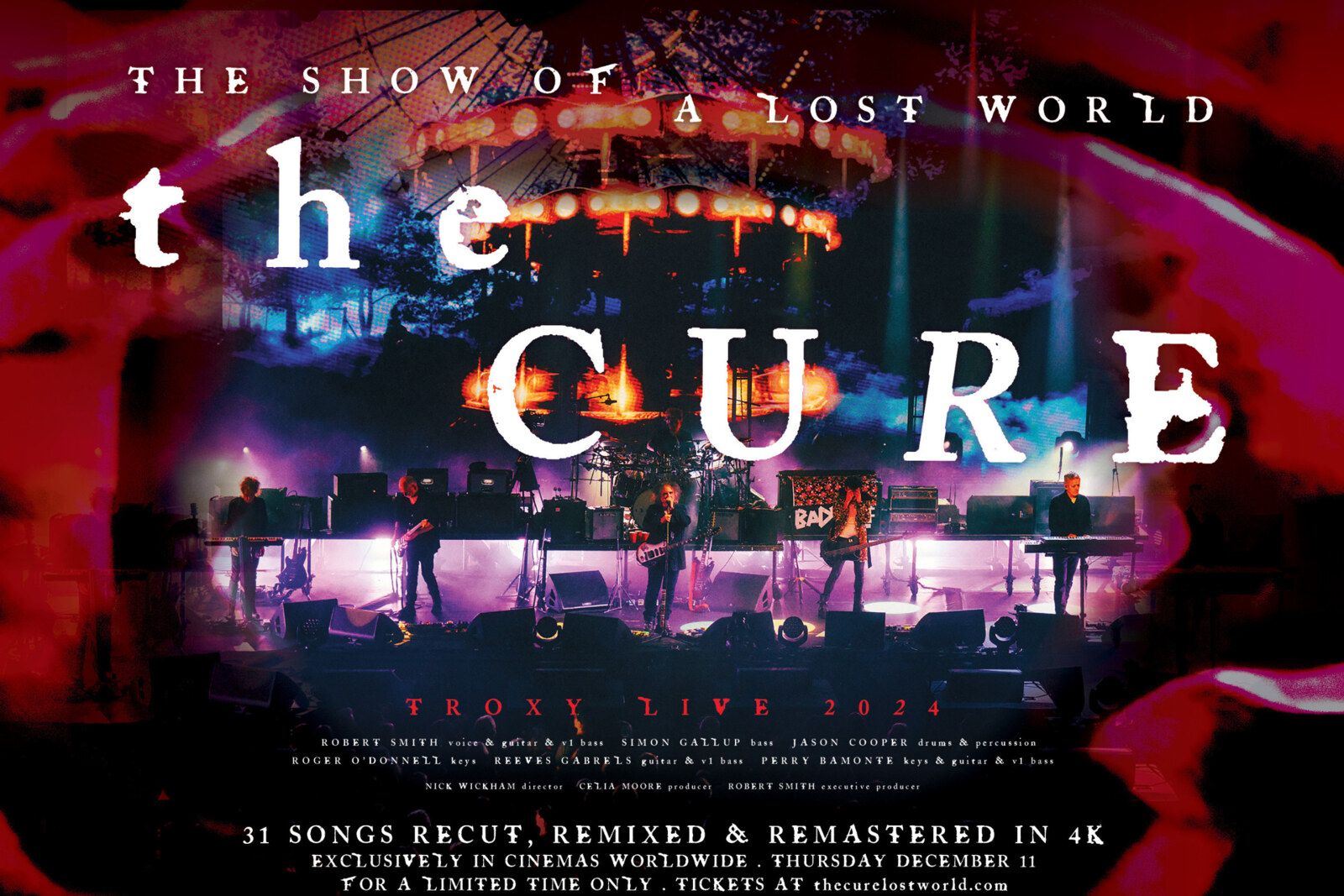 The Cure: The Show Of A Lost World released in cinemas worldwilde 11th December !