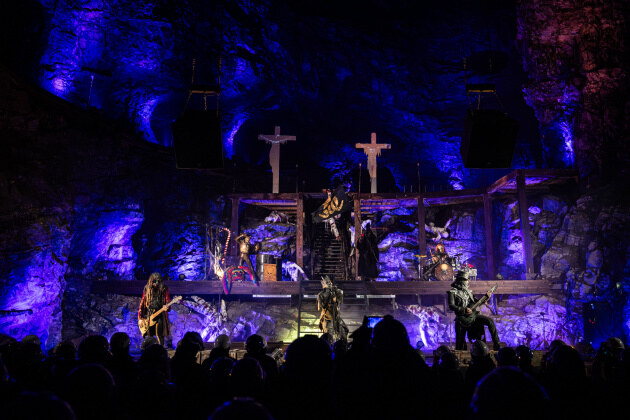 Curse Of Cain release spectacular “80M Underground” Live Show, Performed in a Swedish Mine 80 Meters below the Earth!