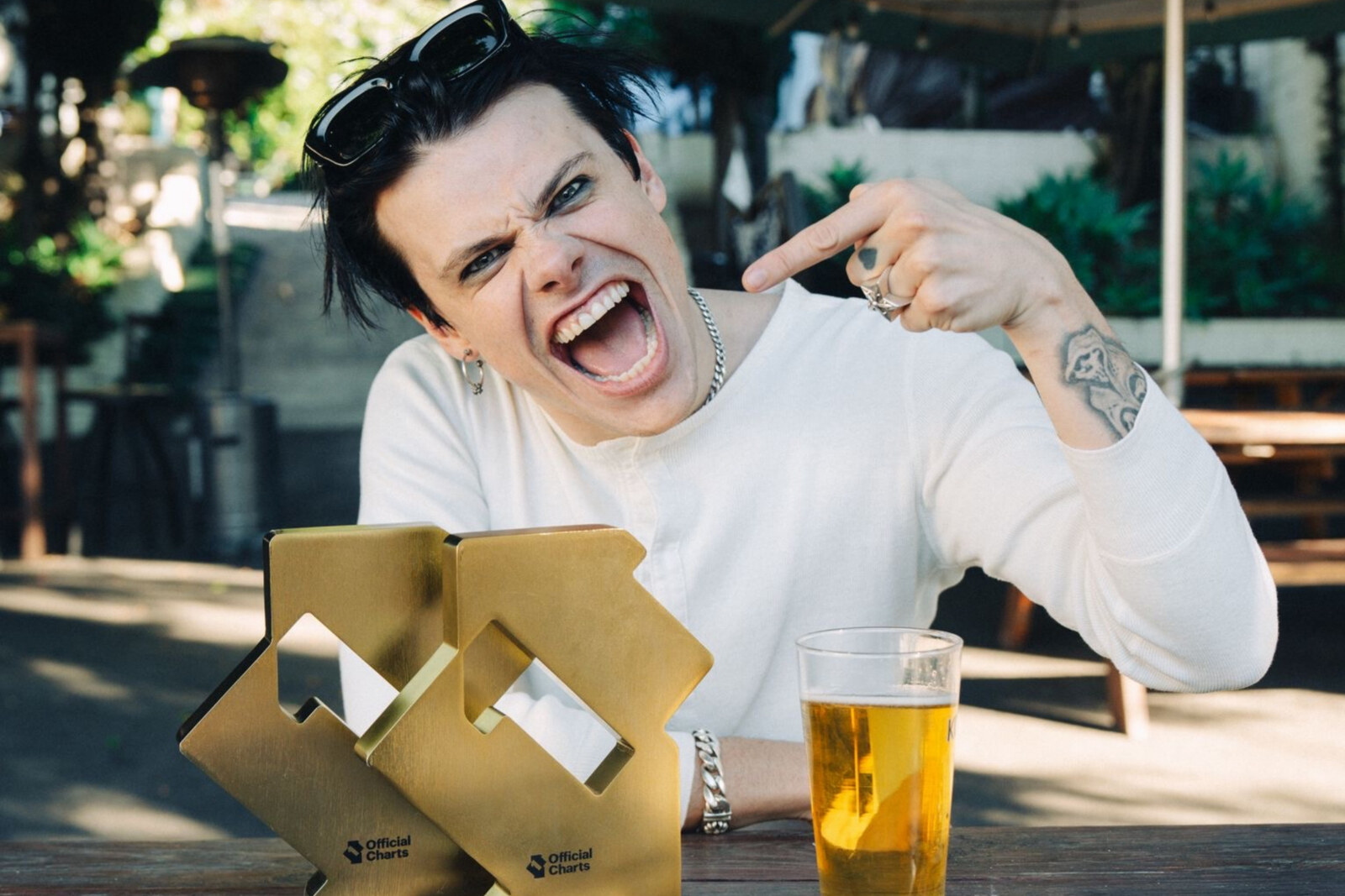 Yungblod  has landed his second Number 1 of the year in the UK album charts with One More Time,