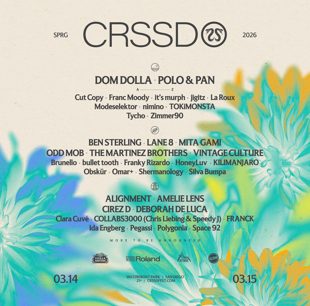 CRSSD Festival announces Cirez D, Modeselektor, Amelie Lens, Collabs 3000 (Chris Liebing + Speedy J), Clara Cuvé + more for Spring 2026 edition