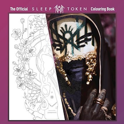 The first official colouring book from Sleep Token  available from Rock N’ Roll Colouring 