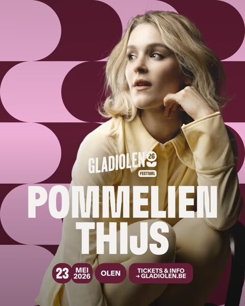 Pommelien Thijs is headliner op Gladiolen 2026