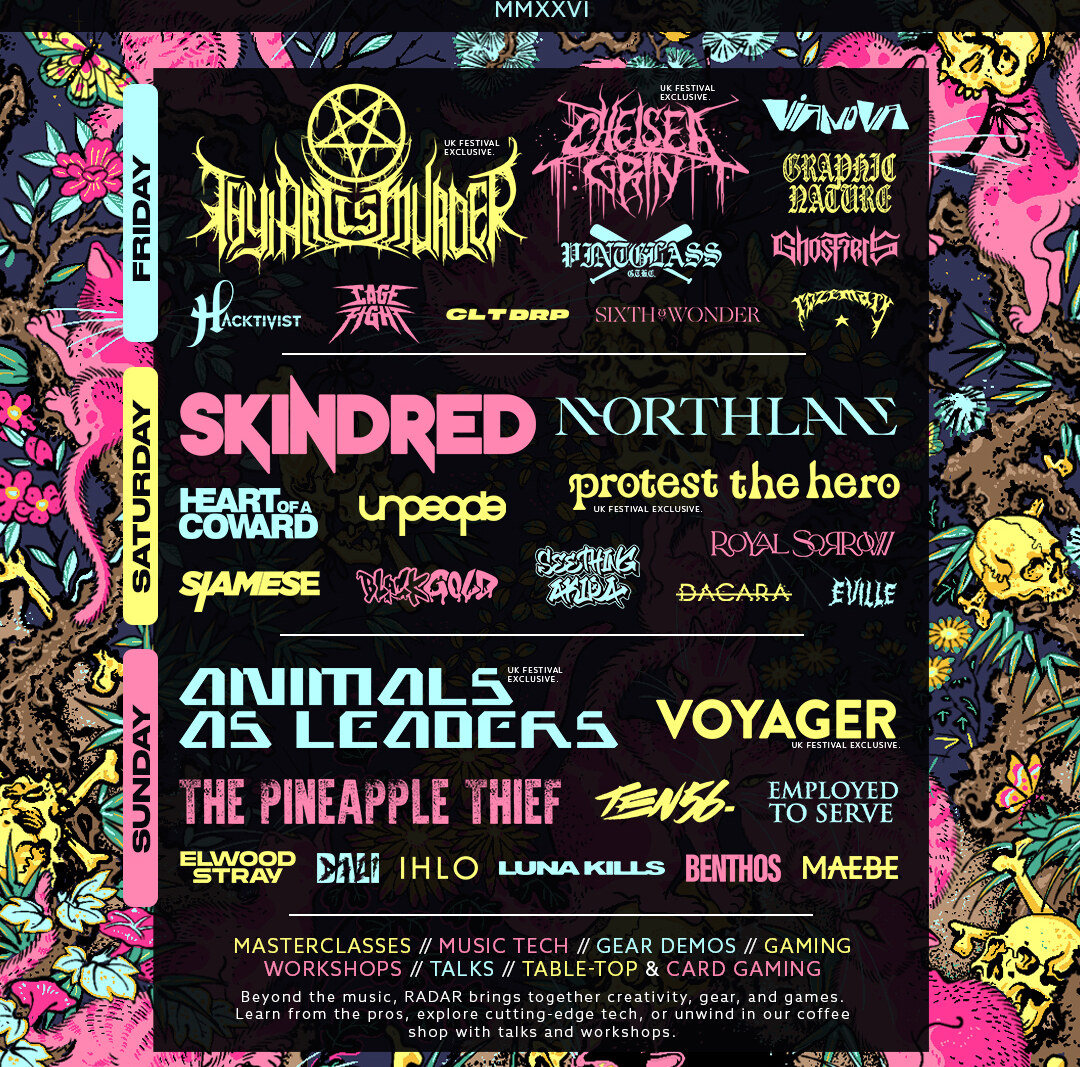Radar Festival 2026: Skindred, Thy Art Is Murder, eleven more bands
