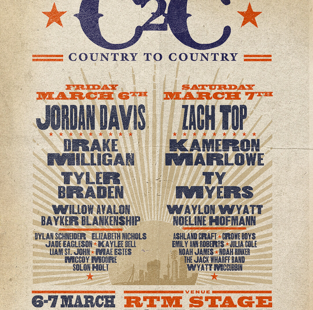 C2C: Country to Country Rotterdam maakt volledige line-up bekend