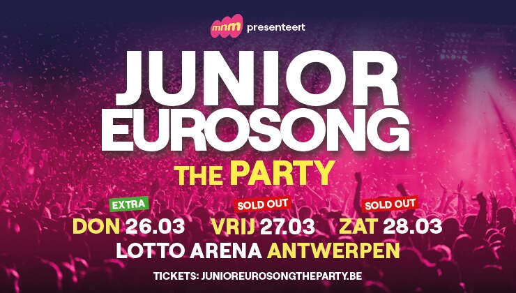 Junior Eurosong: The Party verrast tijdens De Warmste Week!