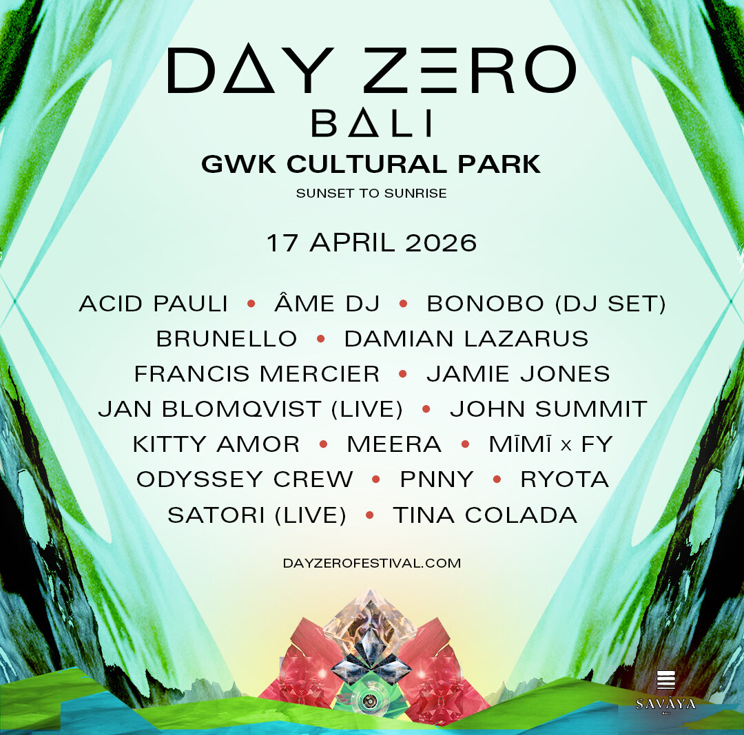 Damian Lazarus Reveals Day Zero Bali 2026 Lineup ft. Jamie Jones, Âme DJ, Bonobo (DJ Set), Brunello + more