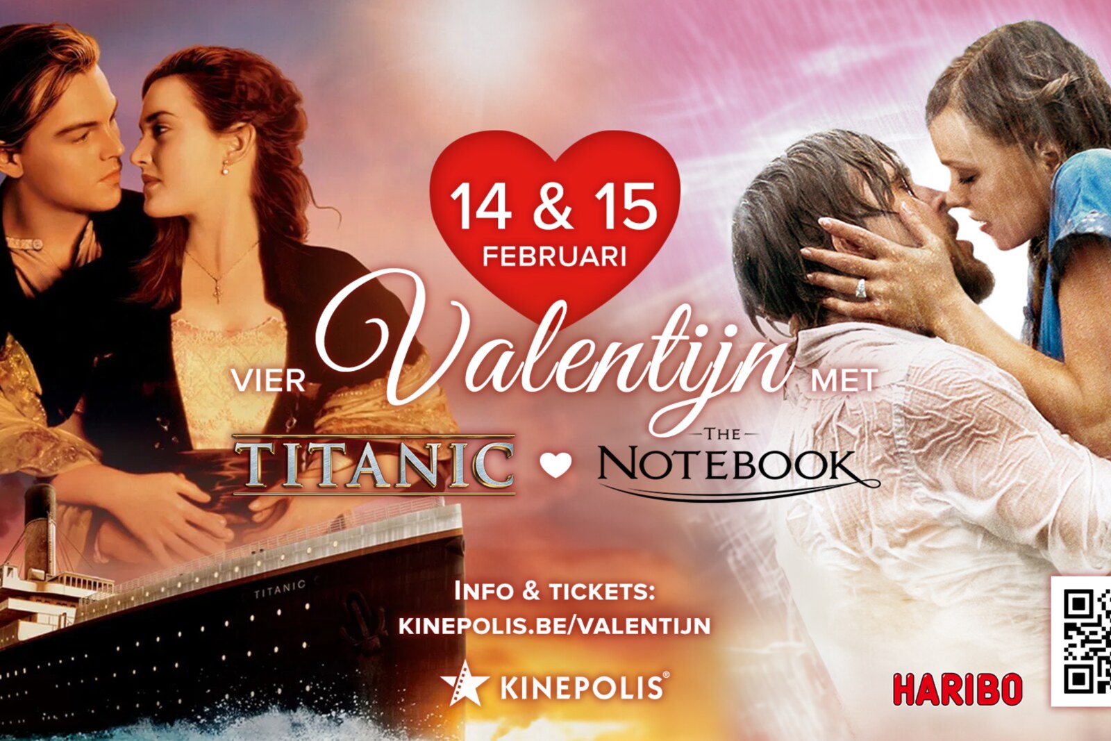 Herbeleef de liefde op het grote scherm bij Kinepolis