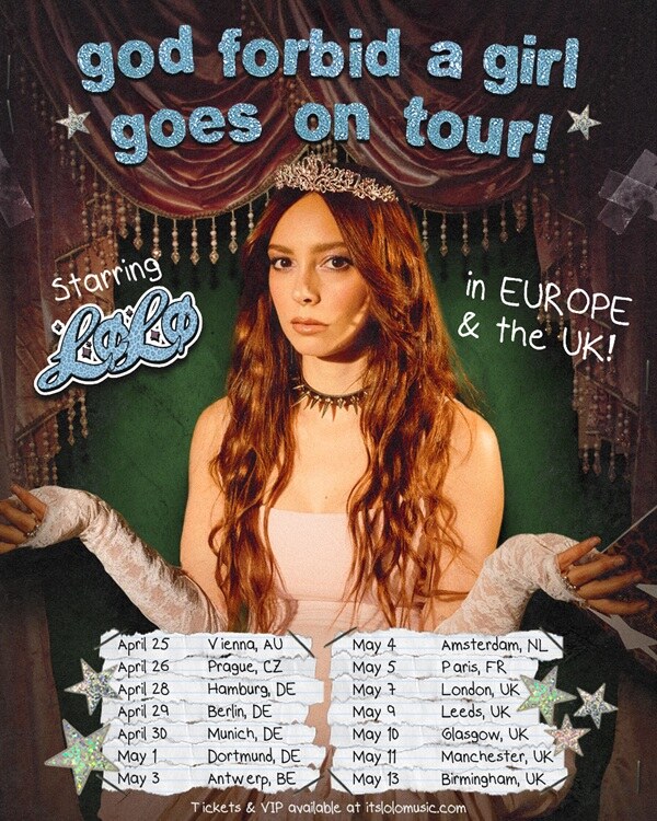 LØLØ Announces Spring 2026 EU Tour In Support Of Sophomore Album “God Forbid A Girl Spits Out Her Feelings”