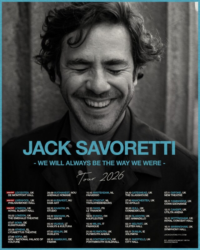 Jack Savoretti Announces UK and European Tour; New Album  "We Will Always Be The Way We Were  " Out April 10th