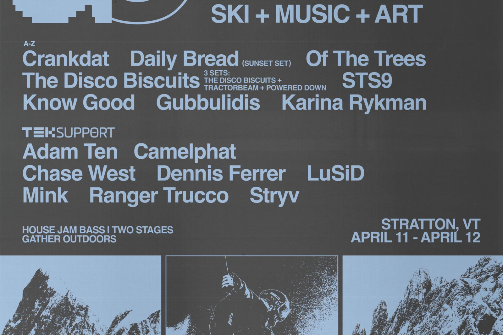 TCE Presents Announces Gather Outdoors: Ski + Music Experience at Stratton Mountain in Vermon