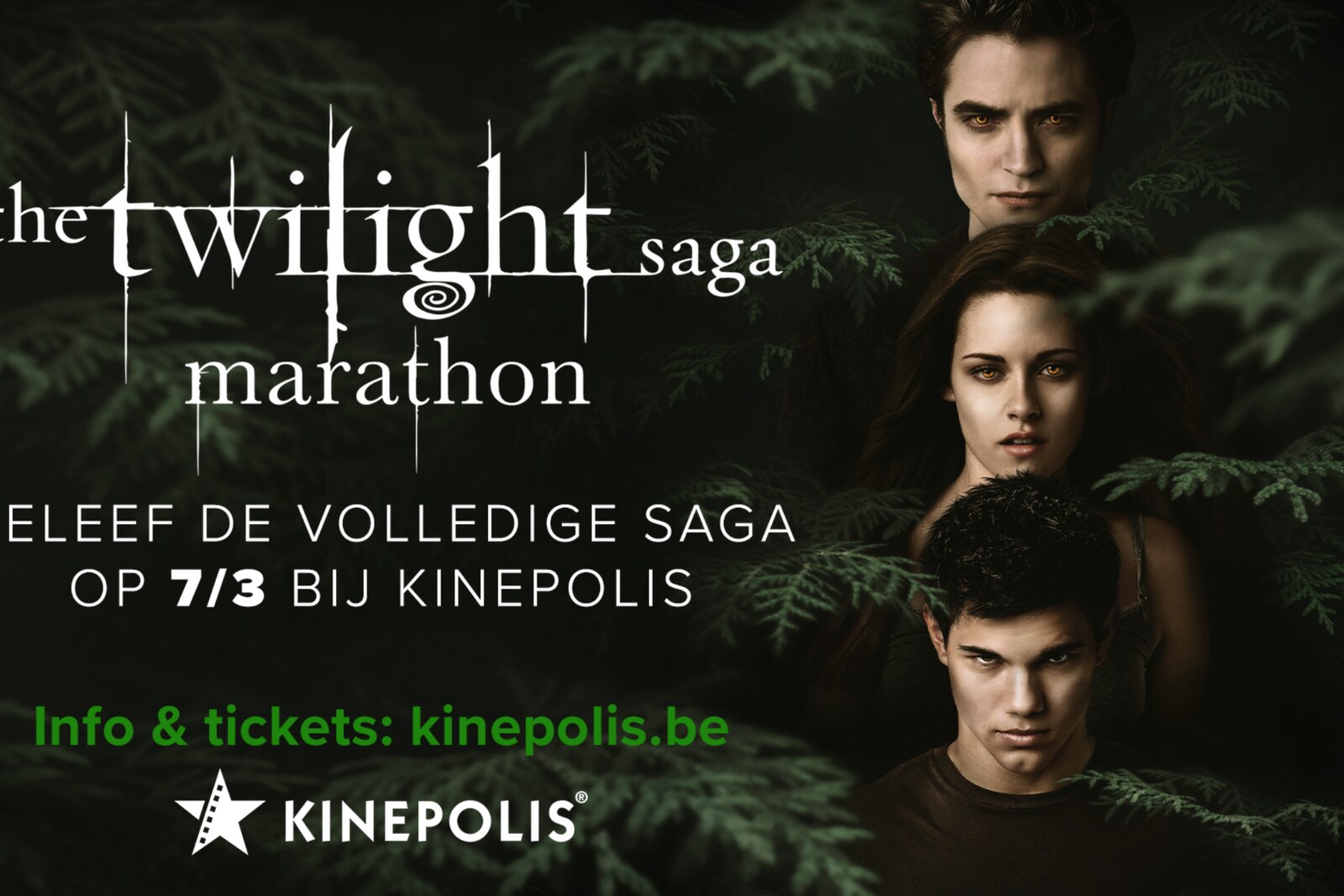 The Twilight Saga keert terug naar Kinepolis met marathon op 7 maart