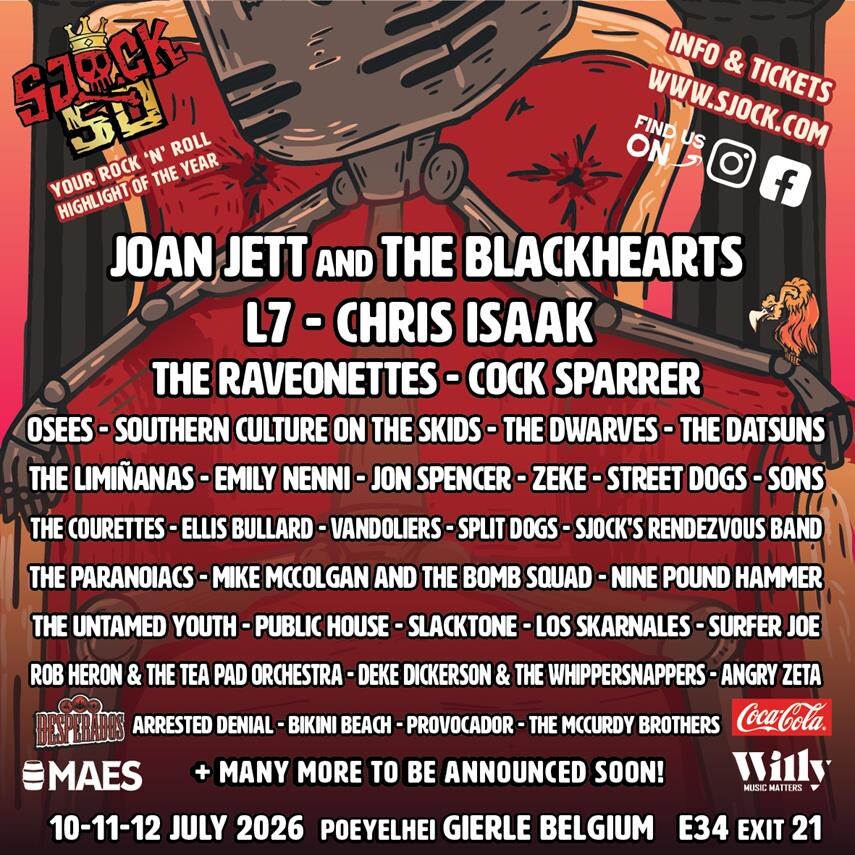 20 acts toegevoegd aan affiche van jubileumeditie Sjock #50