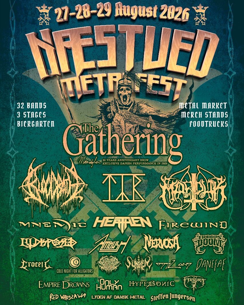 The Gathering and five additional acts announced for Næstved Metalfest 2026