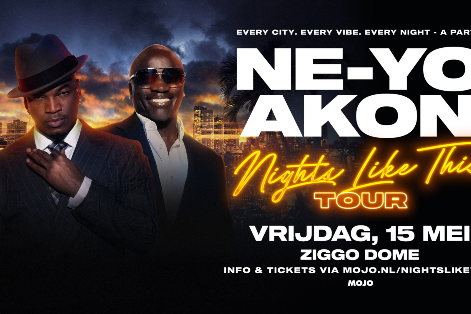Ne-Yo & Akon presenteren de 'Nights Like This' tour op vrijdag 15 mei in Ziggo Dome