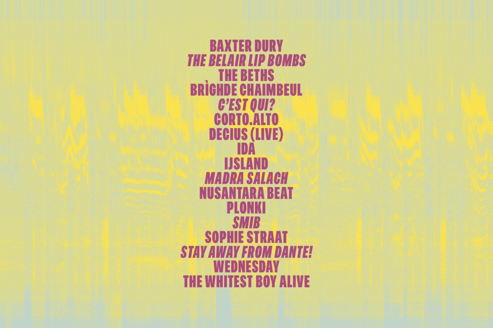 De eerste muzieknamen voor Into The Great Wide Open 2026